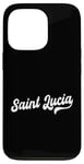 iPhone 13 Pro Saint Lucia Typeset Love St. Lucia St. Lucian Pride Case