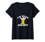 Disney Snow White & The Seven Dwarfs Dopey I'm With Grumpy V-Neck T-Shirt