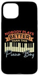 Coque pour iPhone 15 Plus Piano Claviers Pianiste Kid