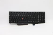 Lite-On - Ersättningstangentbord För Bärbar Dator - Med Trackpoint - Bakgrundsbelyst - Brittisk - Svart - För Thinkpad P15 Gen 1 20St, 20Su  T15g Gen 1 20Ur, 20Us