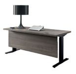 Alf Italia Tivoli Grey Wood Left Desk with Modesty