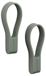 Zone Denmark - Loop Magnet - Lot de 2 Sangles magnétiques - Porte-torchons, Porte-Serviettes en Silicone & aimants puissants - accroche sur Tout - Facile à̀ Installer et Retirer - Vert Olive