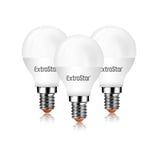 4W LED G45 Golf G45 Golf Ball Bulb E14, Warm White 3000K (pack of 3)