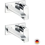 Lot de 2 mitigeurs lavabo encastré HANSGROHE Metris 225, mécanique