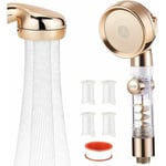 Pommeau Douche Anti Calcaire, Poire de Douche, Pommeau de Douche Haute Pression Douchette Economique, Filtre Pommeau de Douche à 3 Niveaux Système