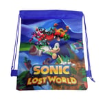 Sonic Drawstring Bag 37x25cm Non-Woven Fabric Happy Birthday Party Decor