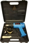 Hot Air Heat Gun 2000w Wall Paper Paint Stripper +tools + Blow Case Box