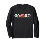 Christmas Gamer Controller Xmas Gaming Men Boys Kids Youth Long Sleeve T-Shirt