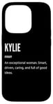 Coque pour iPhone 14 Pro Kylie Gifts Nom une femme exceptionnelle