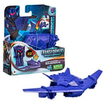 Transformers Earthspark, Figurine Soundwave Flip Changer 1 étape de 10 cm, à partir de 6 Ans