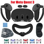 Silicone  Case for Meta  3 VR Headset  Face Cover Eye Pad Handle Grip2263