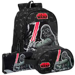 Safta | Pack 3 pièces STAR WARS THE FIGHTER Sac à dos, trousse et trousse Star Wars - Sac à dos, trousse et trousse au design unique et licence officielle Star Wars, multicolore, ST, Classique