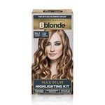 Jerome Russell Bblonde Highlighting Kit, Permanent Lightener, Permanent Blonde Bleach Hair Dye, Professional Results, With Avocado Oil, Lifts 8-9 levels – Highlighting Kit No 1