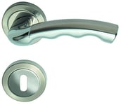 Alpertec gloria-r poignée de porte en laiton inox satiné-alberts bloque-porte pour chambre poignée de porte acier inoxydable, 32966703