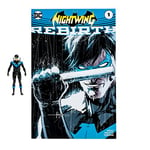 McFarlane Jouets, perforateurs de Page DC, 7,6 cm DC Comic Rebirth Nightwing Action Figure avec 5 Points d'articulation, Figurine DC à Collectionner avec Personnage de Bande dessinée – À partir de 12