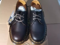 Dr Martens Boys 1461 For Life Classic Shoes Dark Tan UK 3