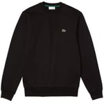 Lacoste Crew Neck Large Sweatshirt Embroidered Logo Sweatshirt in Black