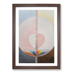 Big Box Art What A Human Being is by Hilma Af Klint Framed Wall Art Picture Print Ready to Hang, Walnut A2 (62 x 45 cm)