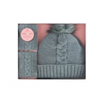 Aroma Home Cosy Hat & Hand Warmers Set - Grey