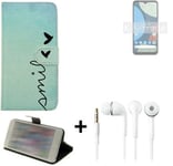 For Fairphone 4 protective case + EARPHONES cover bag wallet flipstyle Case Cove