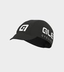 Cappellino Cyclisme ALE' COTON Noir-Blanc 2024