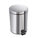 Pedal Bin Stainless Steel Kitchen Bathroom Toilet Rubbish Bin Silver 2x 3&10L