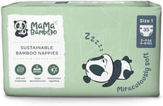 Mama Bamboo Mama Bamboo Eco Nappies - Size 1 (Newborn) 850g-10 Pack