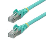 StarTech.com Câble Ethernet CAT6a 50cm - Low Smoke Zero Halogen (LSZH), 10 Gigabit 500MHz 100W PoE RJ45 S/FTP Cordon Réseau Snagless Turquoise (NLAQ-50C-CAT6A-PATCH)