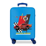 Disney Cars Lightning Mcqueen Blue Cabin Suitcase 37 x 55 x 20 cm Rigid ABS Combination Lock 34 Litre 2.6 kg 4 Double Wheels Hand Luggage