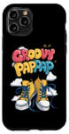 Coque pour iPhone 11 Pro Rétro Groovy Pap Pap Daddy pour la fête des pères papa, grand-père homme