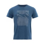 Devold  Havtåka Merino 150 Tee Man Herre, 258A BLUE MELANGE, L