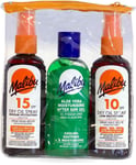 Malibu SPF 10 and 15 Dry Oil with After Sun Gel 3 pack 100ml X 1