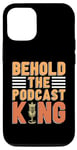 iPhone 12/12 Pro Behold The Podcast King Podcast Host Microphone Podcasting Case