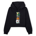 Pokemon Generation 5 Intro Women's Cropped Hoodie - Black - XS