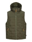 JACK & JONES Jcosonic Bodywarmer à Capuche Gilet, Marron, S Homme