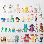 36Pcs/Set 3-5CM Movie Cartoon Toys Story Woody Buzz Lightyear Action Figure Coll