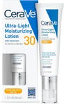 CeraVe Ultra-Light Face Lotion/Face Moisturizer with Sunscreen SPF 30 (50ml)