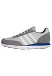 adidas Men's Run 60s 3.0 Leather Shoes, Grey Three/Core White/Grey One, 6 UK