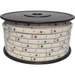 LED Strip 230V 50m 5W 2700K RA90 450 lumen IP66 10cm klip dæmpb.