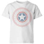 Marvel Captain America Oriental Shield Kids' T-Shirt - White - 3-4 ans