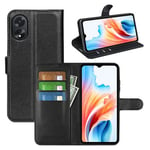 Oppo A18      Pu Wallet Case    [Black]