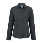 Craghoppers Womens/Ladies Expert Kiwi Long-Sleeved Shirt (Carbon Grey) - Size 8 UK