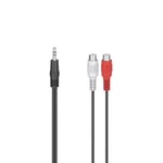 HAMA Adapter Audio 2x RCA Sockets to 3.5 Jack Plug