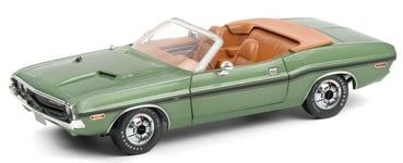 GREENLIGHT - Voiture cabriolet américain DODGE Challenger R/T de 1970 de coul...