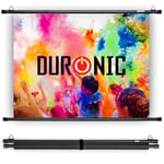 Duronic BPS50/43 Simple Bar Wall Mountable HD Projection Screen for | School | Theatre | Cinema | Home Projector Screen – 50” -4:3 Matte White Screen (Size: 102 X 76cm)