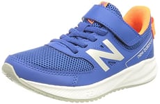 New Balance 570 v3 Bungee Lace with Hook and Loop Top Strap Sneaker, Blue, 12.5 UK