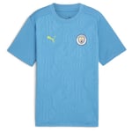 Manchester City Tränings T-Shirt - Magic Blue Gul Barn - PUMA, storlek M/152 cm