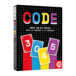 Game Factory 646301, Code, Jeu de Cartes pour Adultes et Enfants à partir de 8 Ans, 2-8 Joueurs, Rouge, Bleu, Jaune, Violet, Blanc