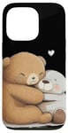 Coque pour iPhone 13 Pro Adorable câlin en peluche pour les amoureux des ours en peluche et des animaux en peluche