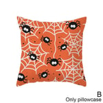 45x45cm Halloween Cushion Cover Geometric Throw Pillowcase Sofa B